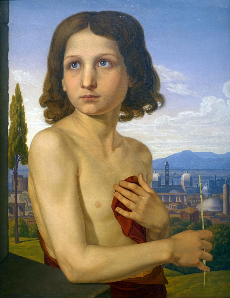 Иоганн Фридрих Овербек. Портрет мальчика Ксаверио в образе святого Иоанна Крестителя