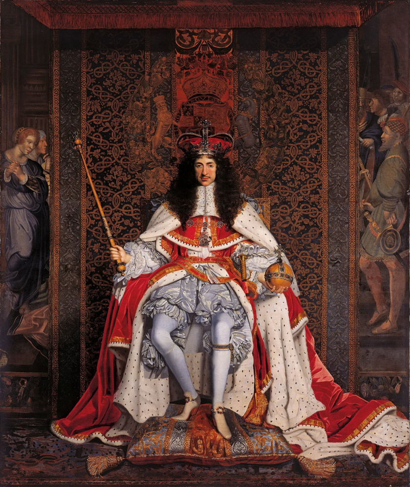 Джон Майкл   Райт. Карл ІІ в коронационных одеяниях
