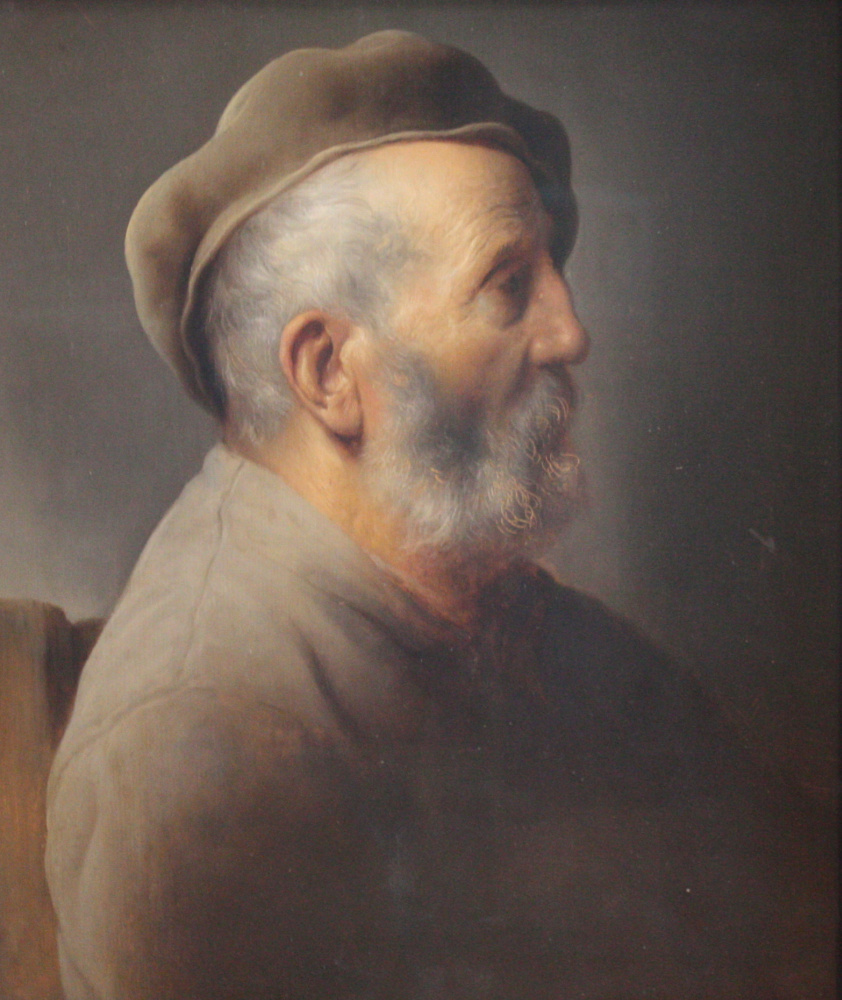 Ян Ливенс. Портрет сидящего мужчины в берете