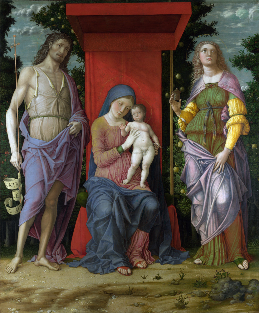Андреа Мантенья. Мадонна со Святой Марией Магдаленой и Святым Иоанном Крестителем