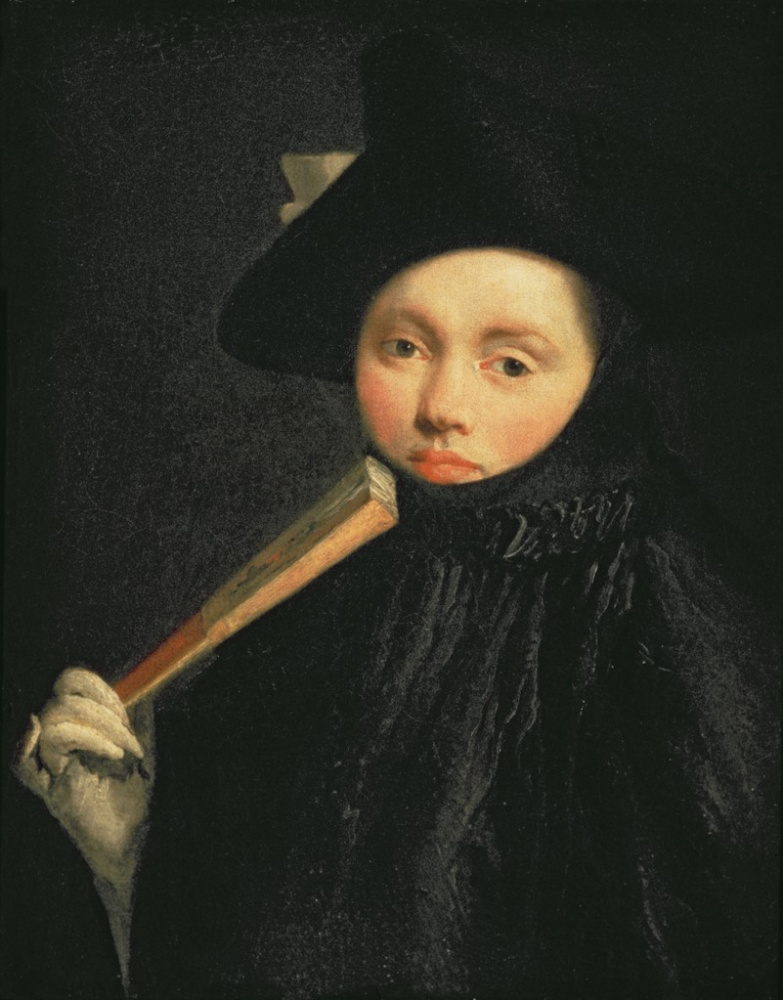 Портрет молодой женщины в треугольной шляпе