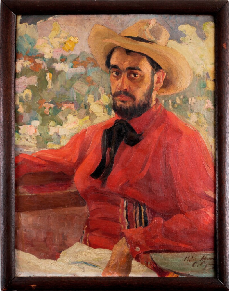 Савелий Абрамович Сорин. Автопортрет в шляпе. 1906