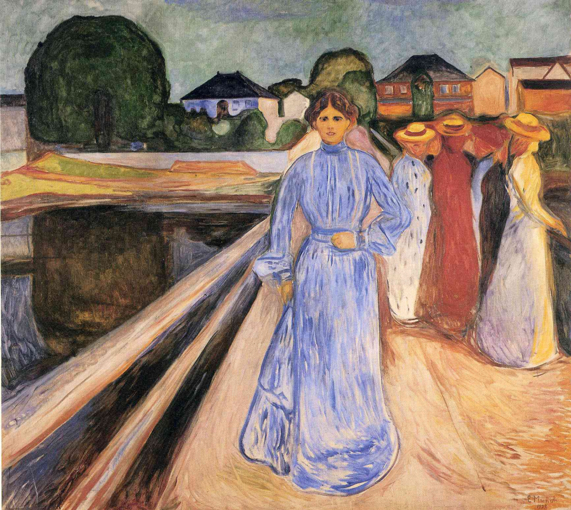 edvard munch women on the bridge:作品描述