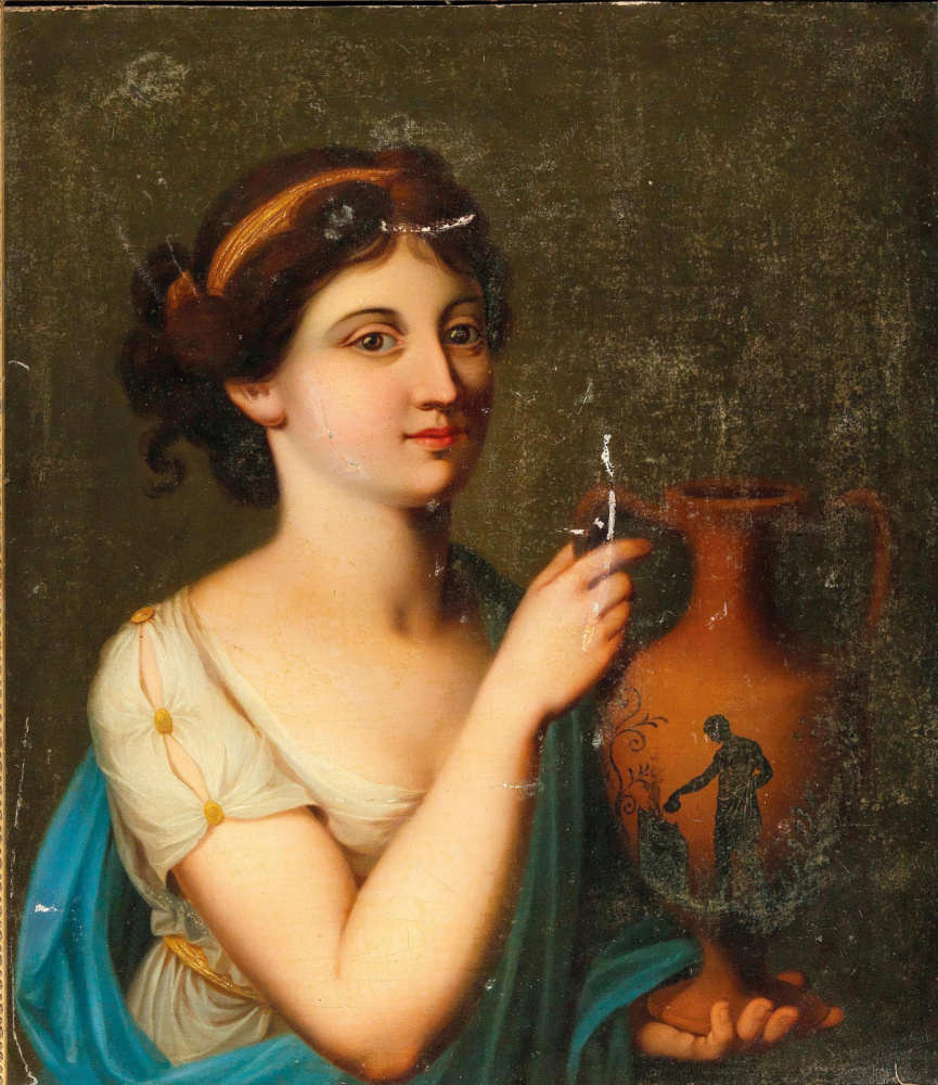 Ангелика Кауфман. Женщина в античном одеянии с вазой