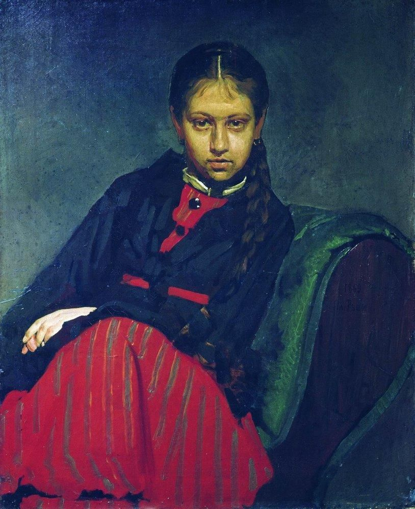 Илья Ефимович Репин. Портрет В. А. Шевцовой, впоследствии жены художника