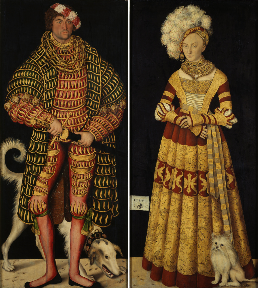 Лукас Кранах Старший. Портрет Генри Благочестивого, герцога Саксонии и его жены Катарины фон Мекленбург