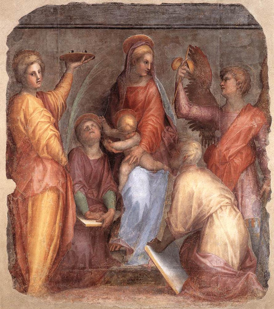 Якопо Понтормо. Мария с младенцем Иисусом и святыми