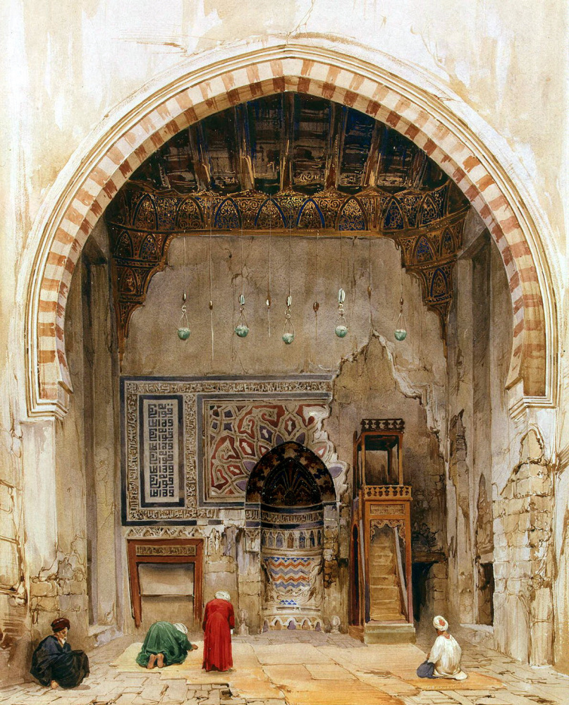 Шарль Пьеррон. Интерьер мечети в Каире