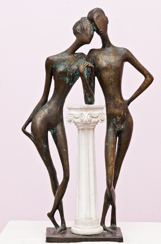 Zakir AHMED Ahmedov. .Tenderness BRASS 2002year 24x14x6 in FOR SALE