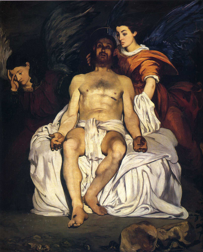 Эдуар Мане. Мертвый Христос с двумя ангелами