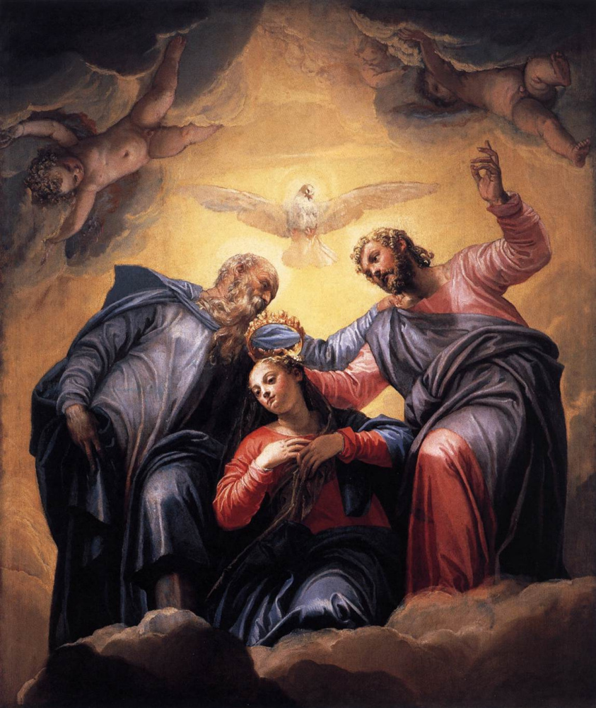 Паоло Веронезе. Коронация Девы. Роспись в церкви Сан-Себастьяно в Венеции
