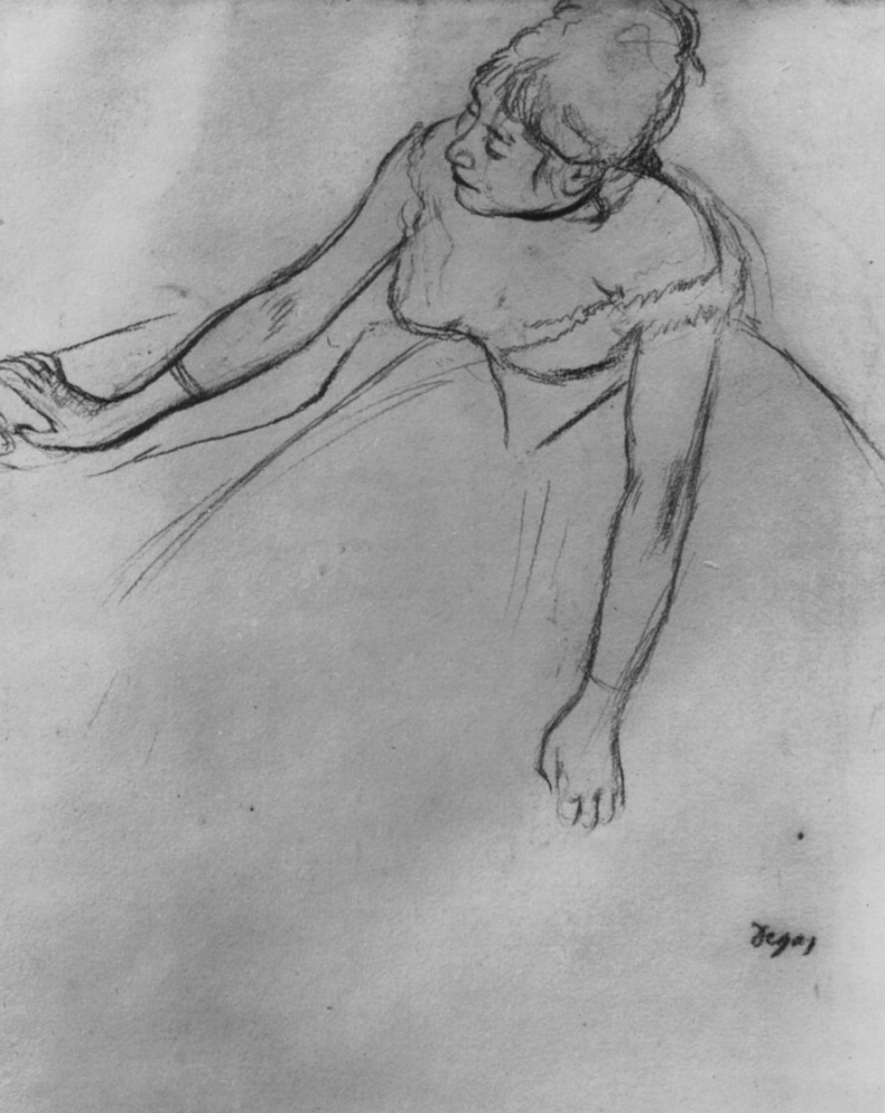 Эдгар Дега. Балерина с протянутыми руками, наклонившаяся вперед