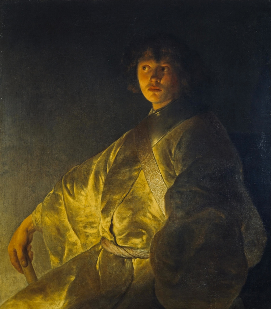 Ян Ливенс. Портрет молодого человека в желтом одеянии