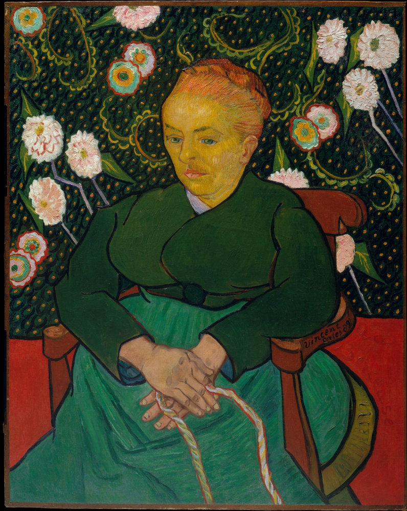 Винсент Ван Гог. Колыбельная (Женщина, качающая колыбель; портрет Августины Рулен)