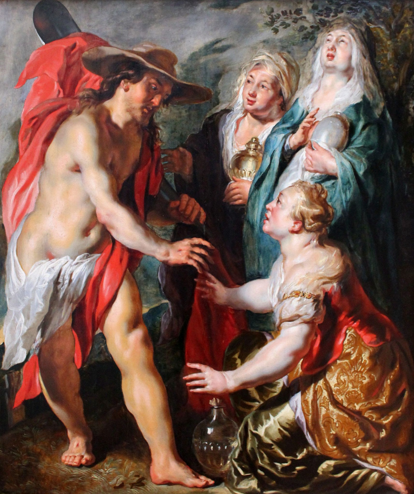 Якоб Йорданс. Христос в образе садовника перед тремя Мариями