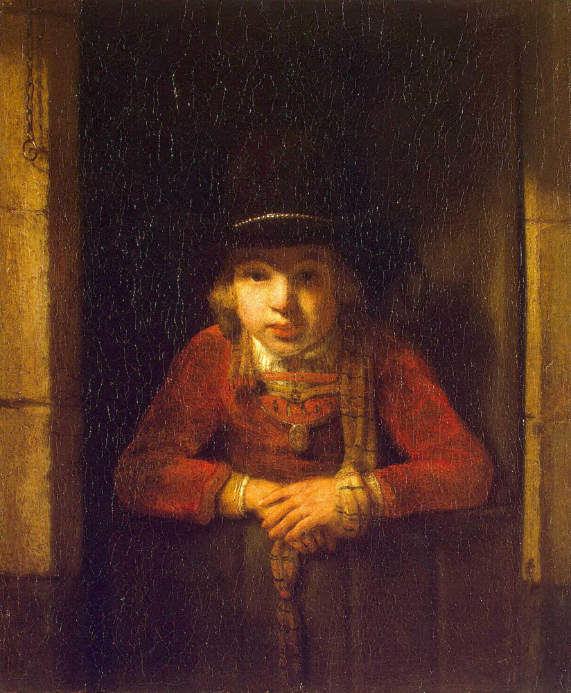 Самюэл ван Хогстратен. Мальчик в окне