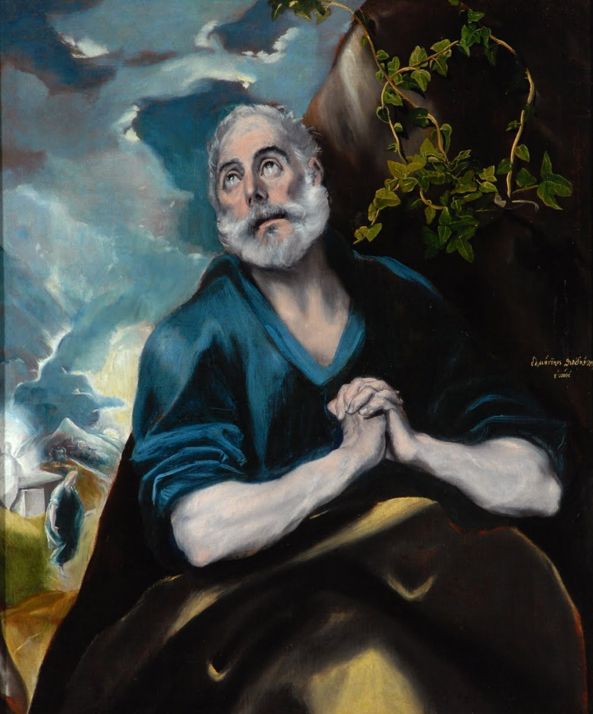 Эль Греко (Доменико Теотокопули). Слёзы Святого Петра