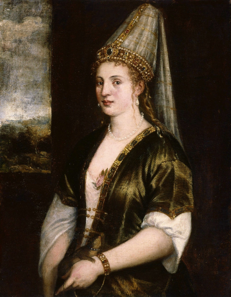 Тициан Вечеллио. Портрет жены султана Россы (Роксоланы)