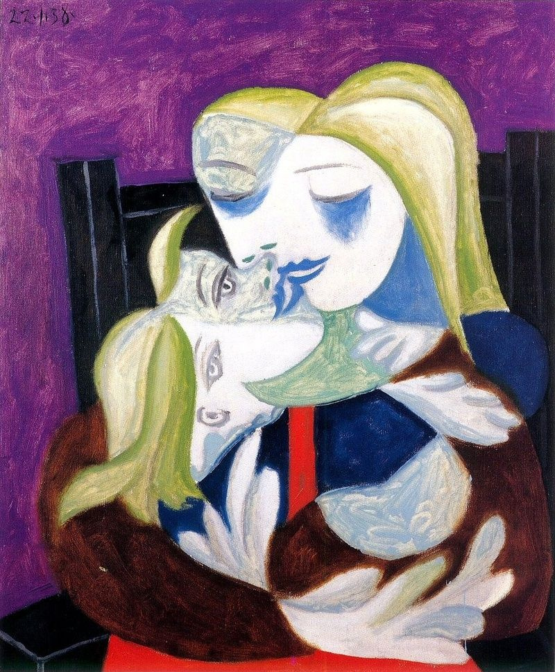 Пабло Пикассо. Женщина и ребёнок (Мария-Тереза и Майя)