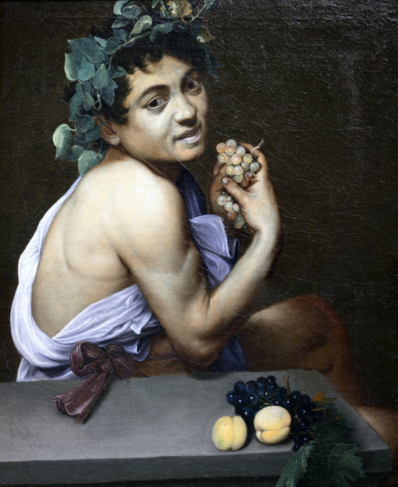 Микеланджело Меризи де Караваджо. Больной Вакх (Автопортрет в зеркальном отражении)