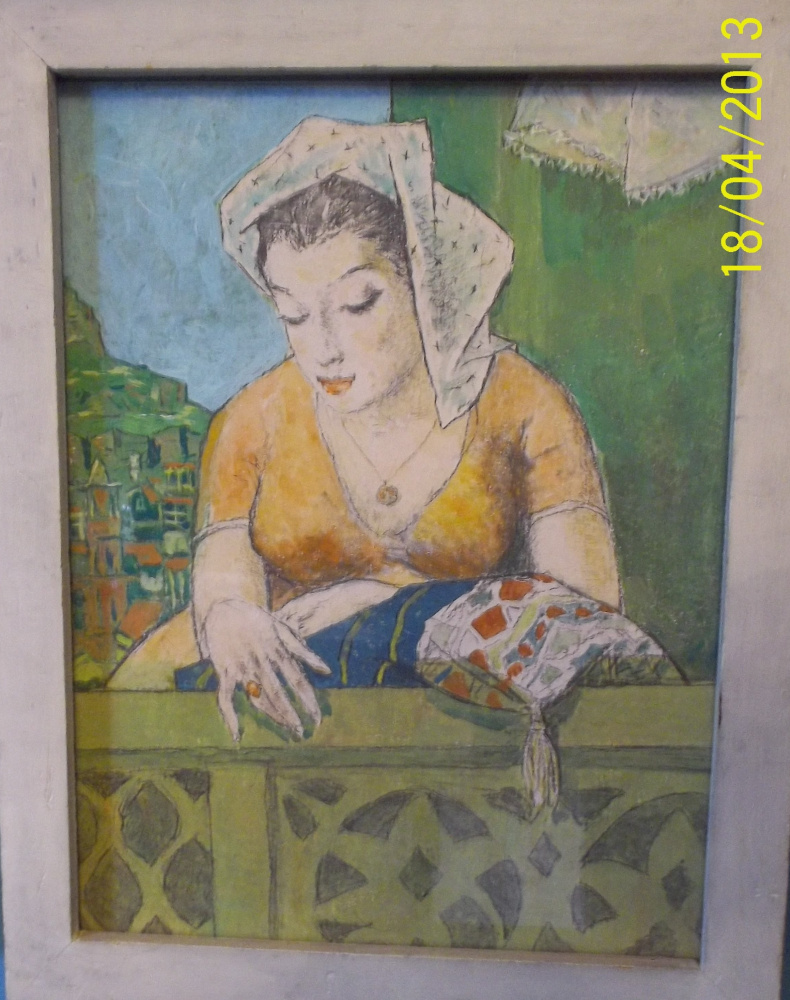 Р.И.  Стуруа. Женшина на балконе