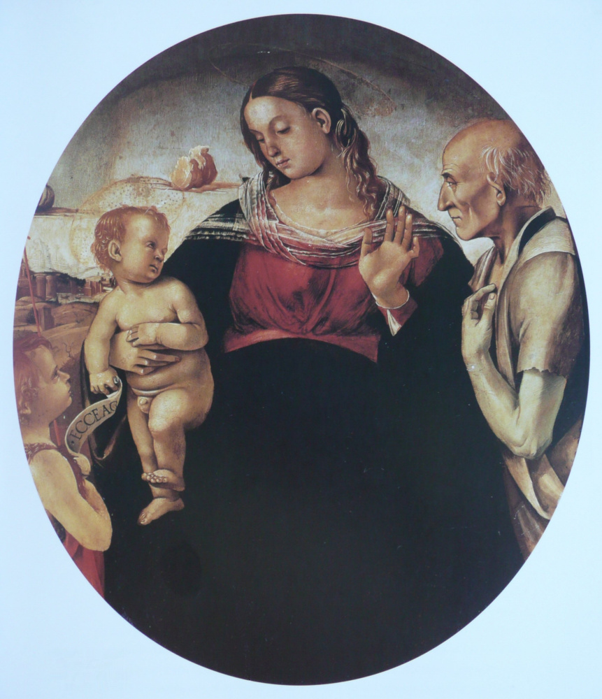 Лука Синьорелли. Мадонна с Младенцем и Святыми Иоанном Крестителем и Иеронимом