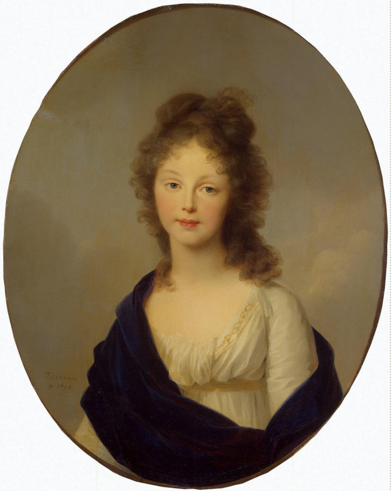 Иоганн Фридрих Август Тишбейн. Портрет прусской королевы Луизы