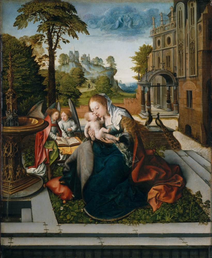 Бернарт ван Орлей. Дева с младенцем и ангелы