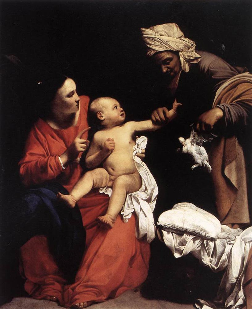 Карло Сарачени. Мадонна с младенцем и Святая Анна