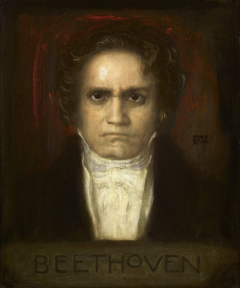 Франц фон Штук. Портрет Людвига ван Бетховена. 1905