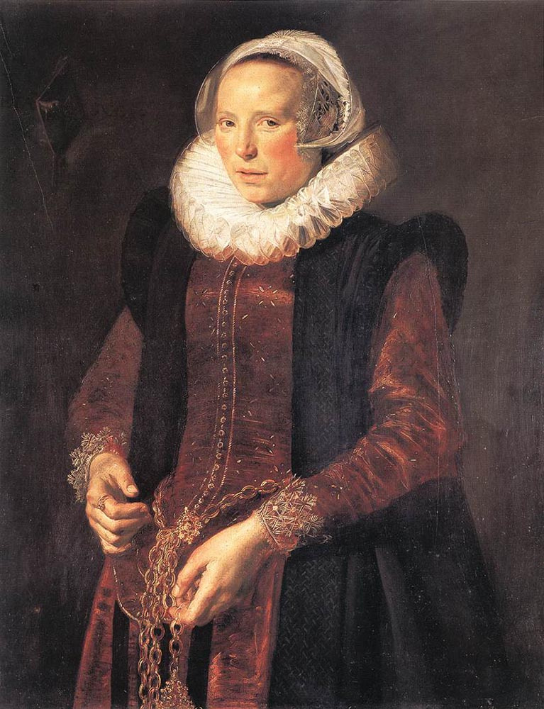 Франс Хальс. Портрет женщины с цепочкой на талии