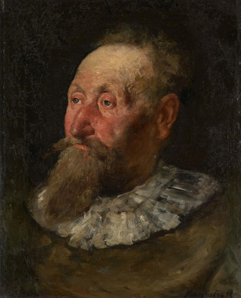 Михай Либ Мункачи. Портрет мужчины с бородой