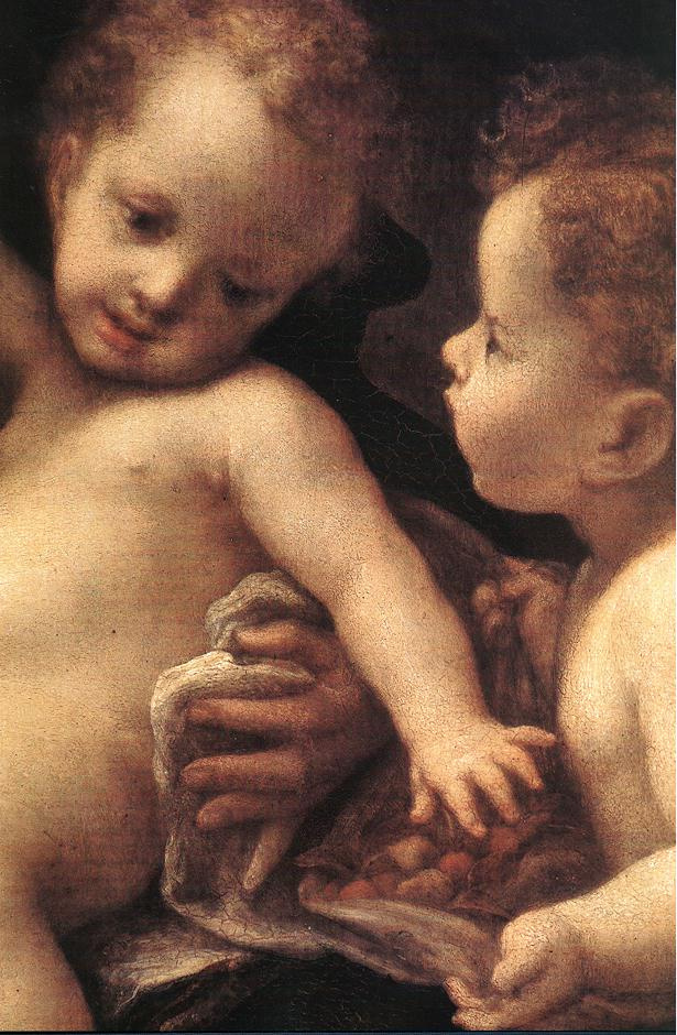 Антонио Корреджо. Дева с младенцем и ангелом