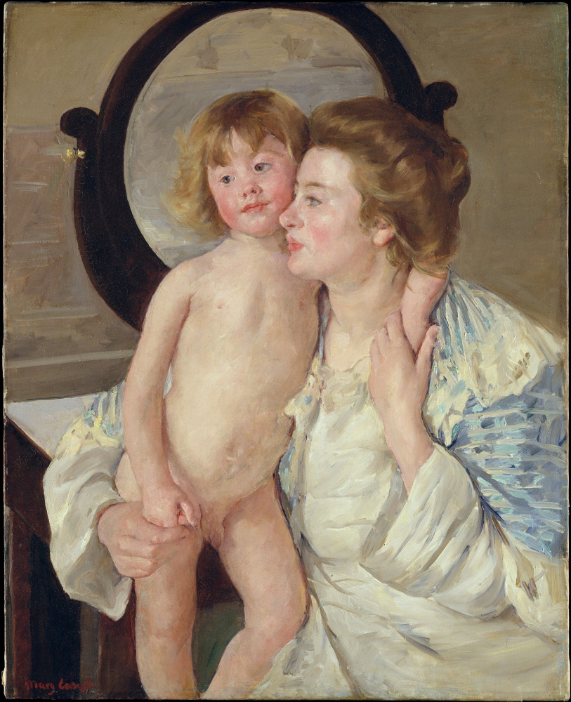 Мэри Кассат. Мать и ребенок (Овальное зеркало)