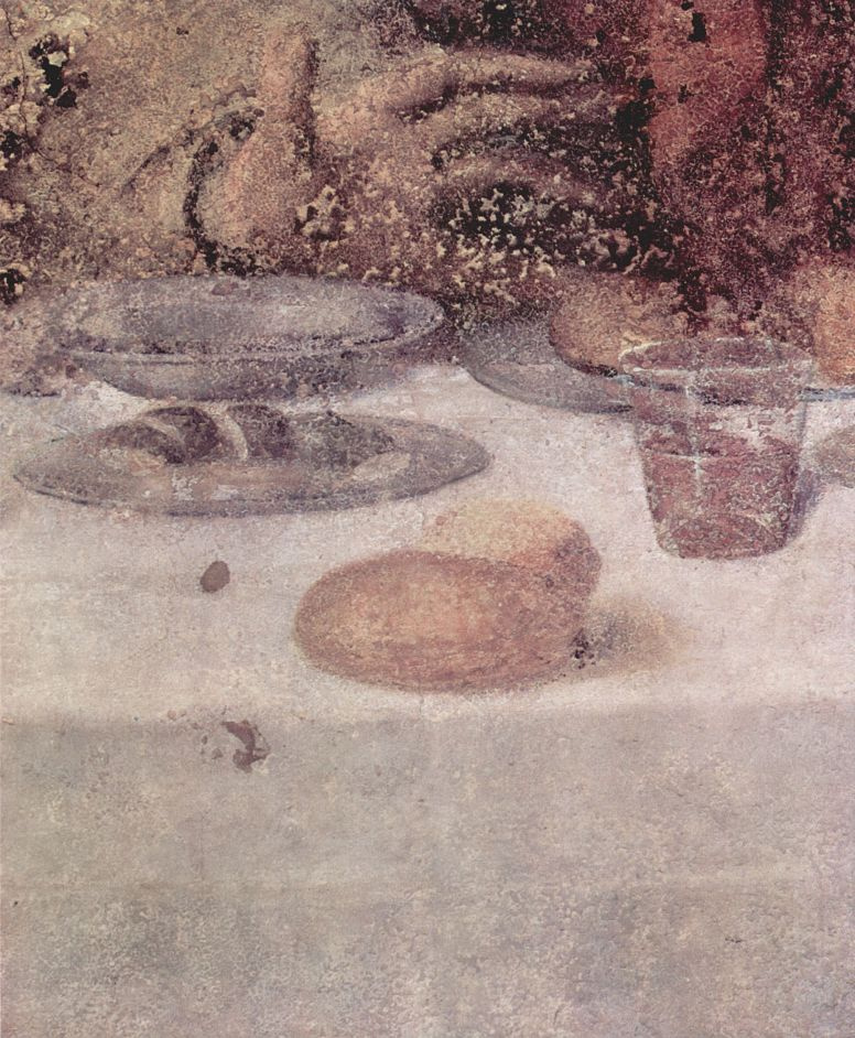 Леонардо да Винчи. Тайная вечеря (фрагмент)