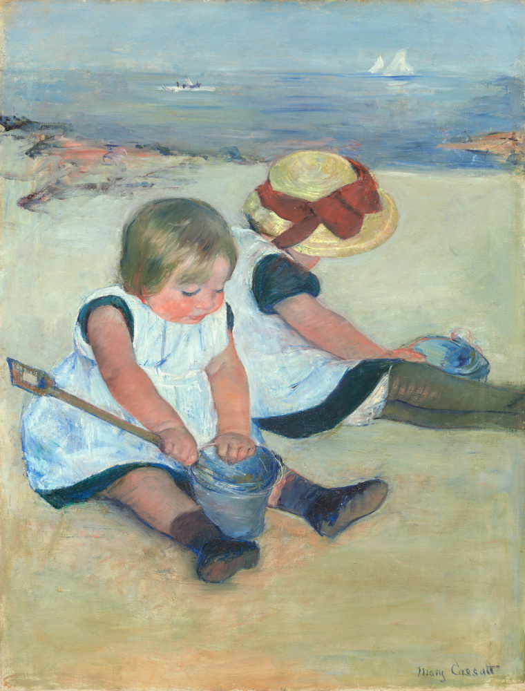 Мэри Кассат. Дети, играющие на пляже