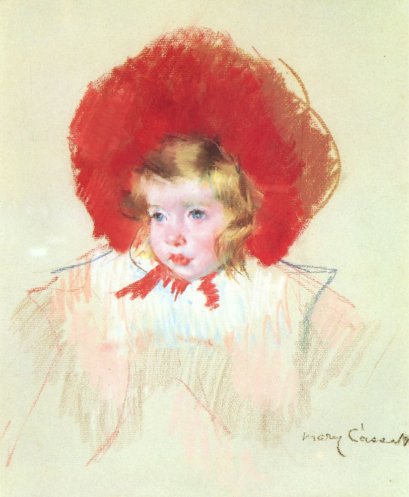 Мэри Кассат. Ребенок в красной шляпе