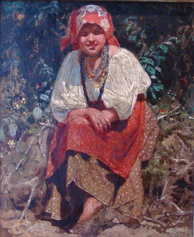 Константин Аполлонович Савицкий. Молодая белорусская девушка