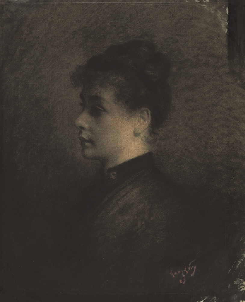 Люсьен Леви-Дюрмэ. Профиль молодой женщины. 1885