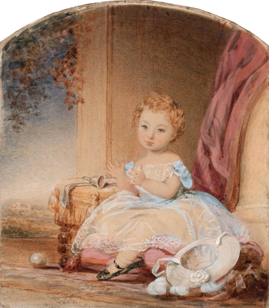 Кристина Робертсон. Портрет девушки. 1843
