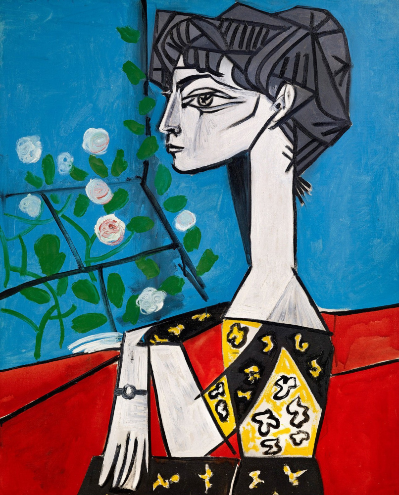 Пабло Пикассо. Жаклин с цветами