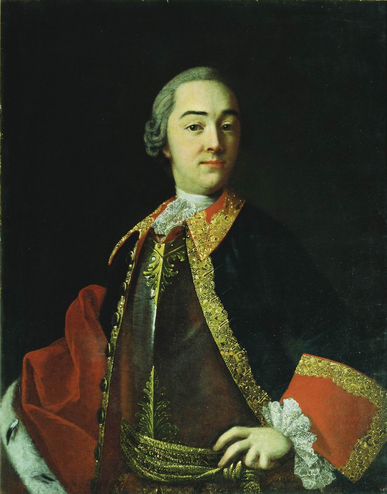 Иван Петрович Аргунов. Портрет князя Ивана Ивановича Лобанова-Ростовского. 1750