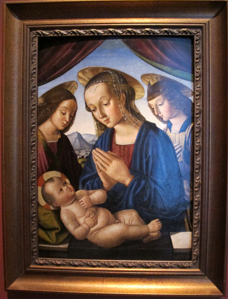 Мадонна с младенцем и двумя ангелами