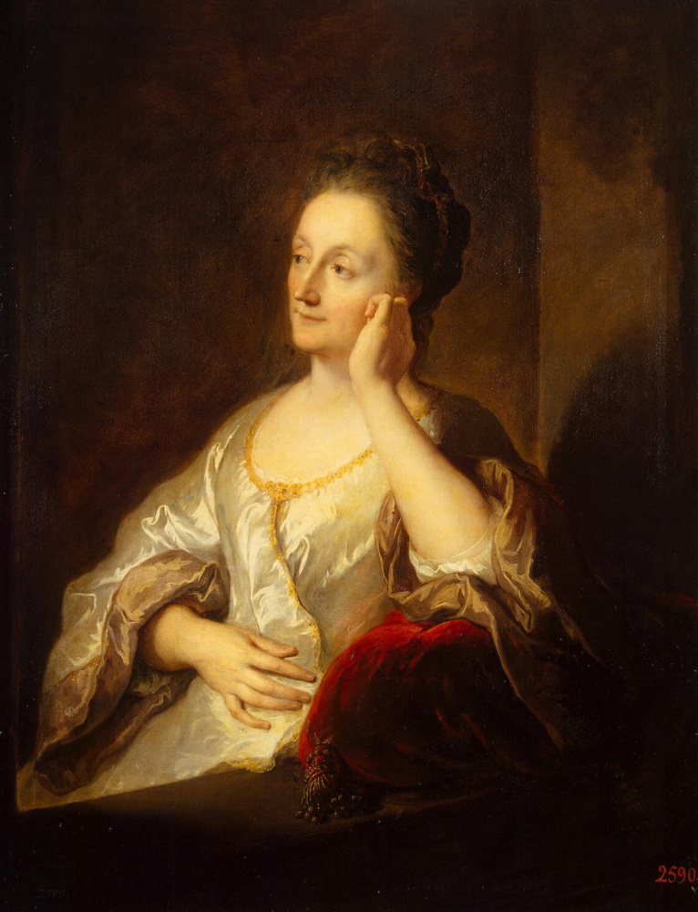 Жан Франсуа Де Труа. Портрет жены художника Жанны де Труа