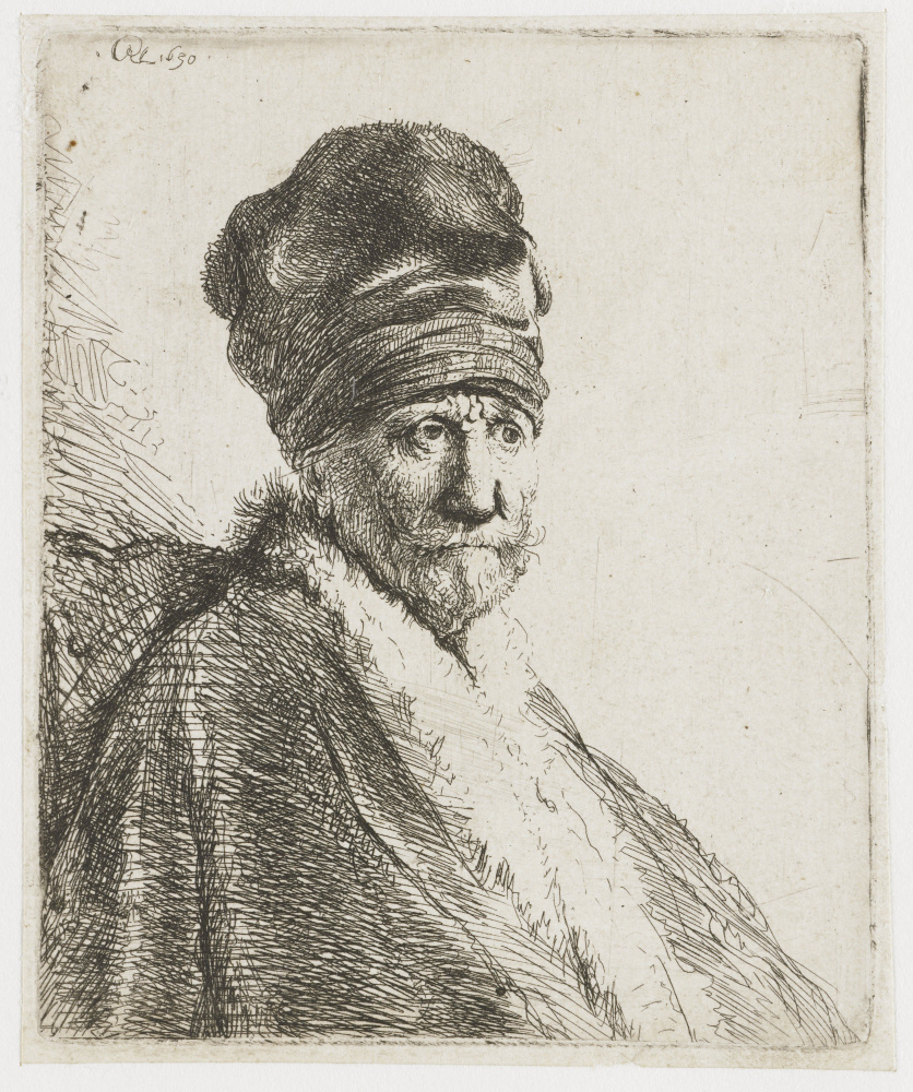 Рембрандт Харменс ван Рейн. Человек в высокой шапке (отец Рембрандта?)