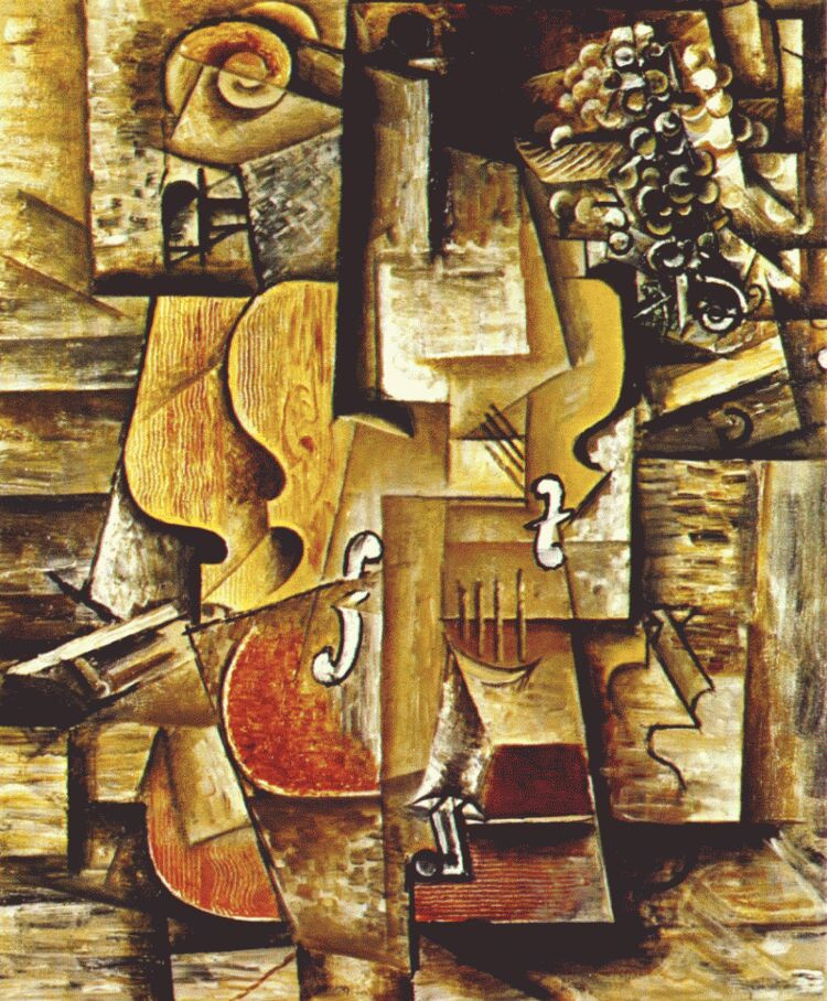 Пабло Пикассо. Скрипка и виноград