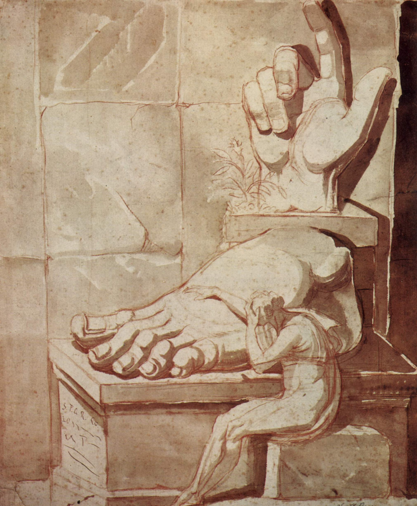 Иоганн Генрих Фюссли. Художник, подавленный величием античных развалин