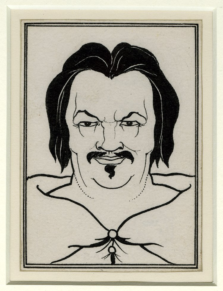Обри Бердслей. Портрет Бальзака. Иллюстрация к "Сцены парижской жизни"