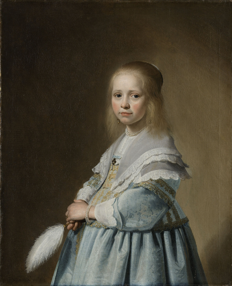 Иоганнес Корнелисзон Верспронк. Портрет девочки в голубом платье