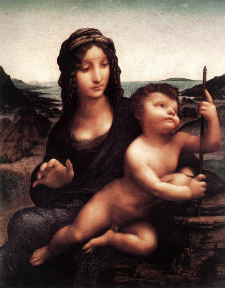 Леонардо да Винчи. Мадонна с веретеном